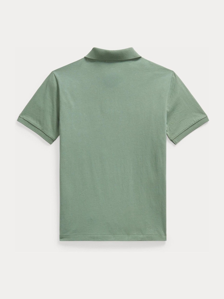 Polo Ralph Lauren Green Pocket Jersey Polo Shirt - Image 2 of 2 Polo Ralph Lauren Green Pocket Jersey Polo Shirt - Image 2 of 2