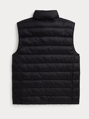 Polo Ralph Lauren Black Down Puffer Logo Gilet - Image 6 of 8