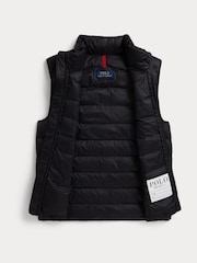 Polo Ralph Lauren Black Down Puffer Logo Gilet - Image 7 of 8