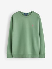 Polo Ralph Lauren Green Jersey Logo Sweatshirt - Image 1 of 1