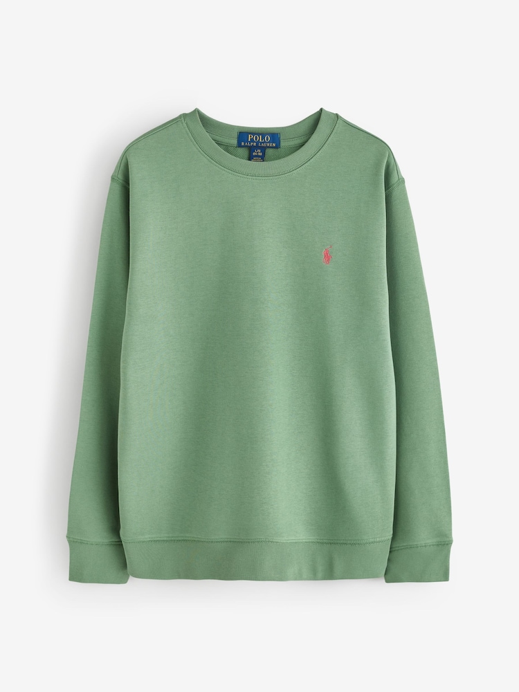 Polo Ralph Lauren Green Jersey Logo Sweatshirt - Image 1 of 1