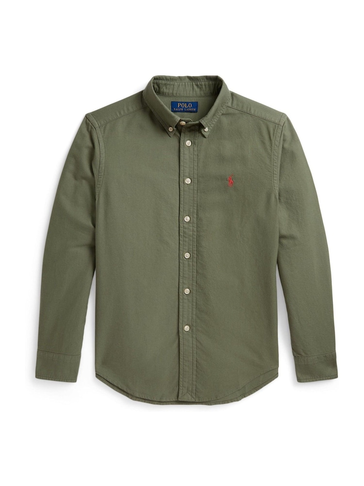 Polo Ralph Lauren Green Classic Oxford Shirt - Image 1 of 2