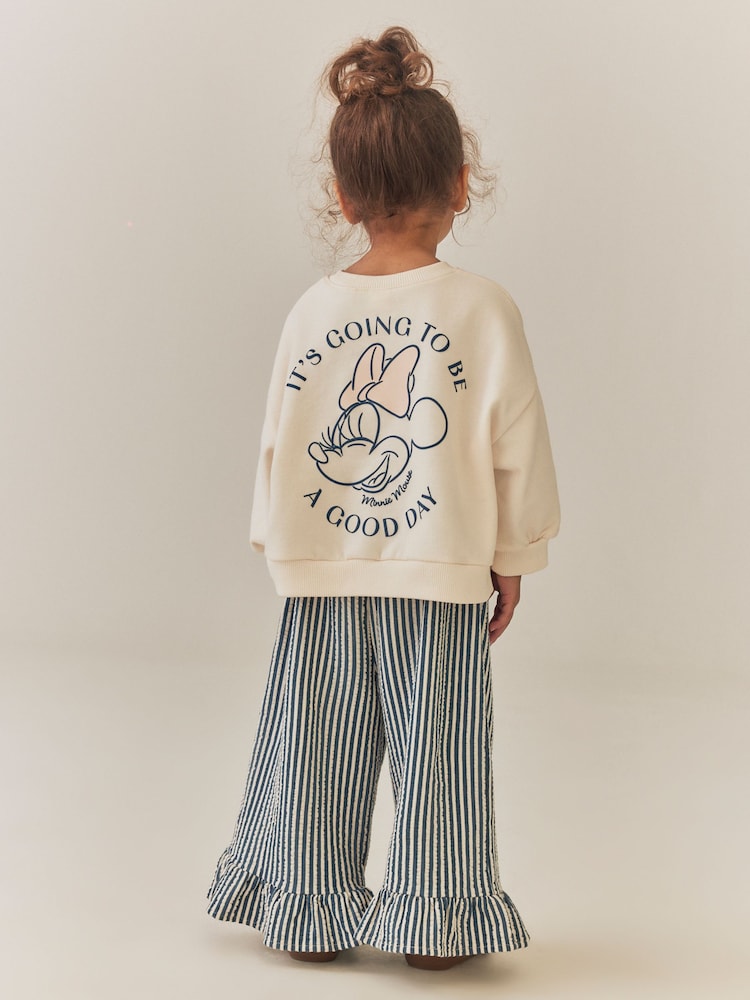 שמנת - Minnie Sweatshirt & Wide Leg Set (6mths-7yrs) - תמונה 2 מתוך 4