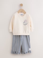 Kremas - Minnie Sweatshirt & Wide Leg Set (6mths-7yrs) - 5 paveikslėlis iš 10