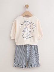 Kremas - Minnie Sweatshirt & Wide Leg Set (6mths-7yrs) - 7 paveikslėlis iš 10