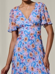 Jolie Moi プリーツ加工 花柄 マキシドレス - 画像 3 / 6