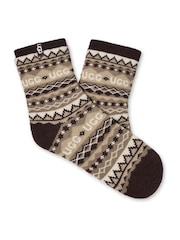 UGG Brown Cressida Cozy Quarter Socks - Image 1 of 2