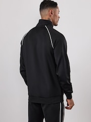 Gym King Black Core Piped Full Zip Funnel Jumper - Image 2 of 4