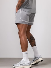 Gym King Grey Core Piped Shorts - Image 2 of 4