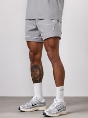 Gym King Grey Core Piped Shorts - Image 3 of 4