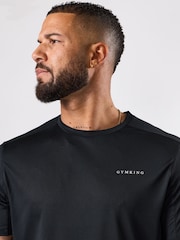 Gym King Black Energise T-Shirt - Image 4 of 4