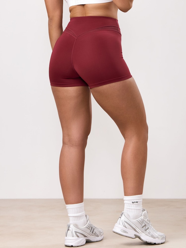 Gym King Red Dynamic Mesh Panel Shorts - Image 2 of 3