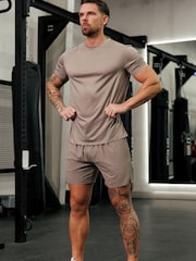 Gym King Brown Energise T-Shirt - Image 1 of 4