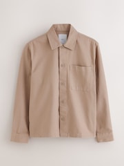 Stone Neutral Canvas Shacket - Image 6 of 10