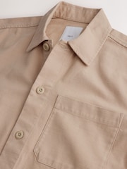 Stone Neutral Canvas Shacket - Image 9 of 10