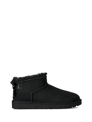 UGG Black Ultra Mini Bailey Bow Boots - Image 1 of 5