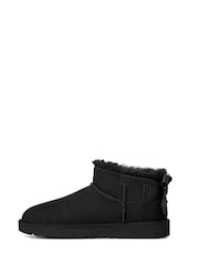 UGG Black Ultra Mini Bailey Bow Boots - Image 2 of 5