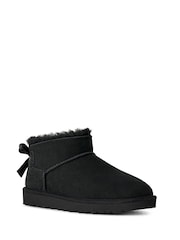 UGG Black Ultra Mini Bailey Bow Boots - Image 3 of 5