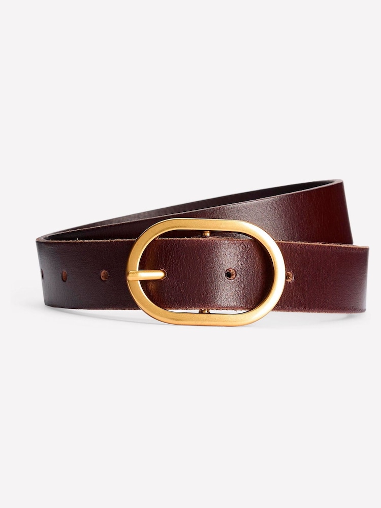 Boden Brown Classic Leather Belt - Image 1 of 3
