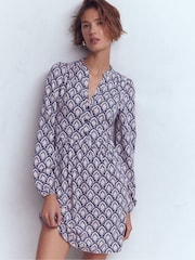 Boden Blue Amy Short Jersey Dress - Image 1 of 6