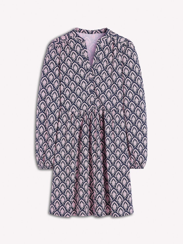 Boden Blue Amy Short Jersey Dress - Image 6 of 6