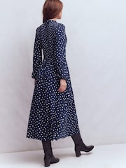 Boden Smocked Jersey Skjortekjole - Bilde 3 av 6