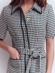 Boden Blue Loren Trim Short Dress - Image 2 of 5