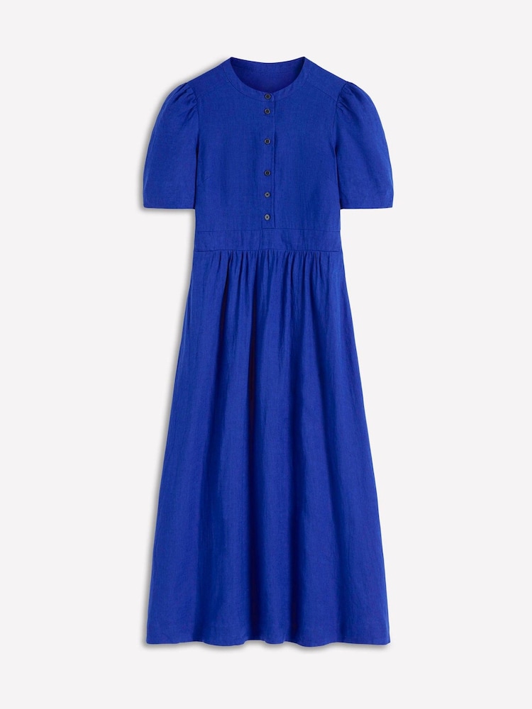 Boden Blue Ivy Linen Midi Dress - Image 5 of 5