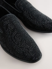 Black Jewel Trim Loafers - Image 6 of 8
