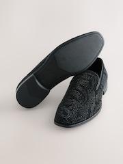 Black Jewel Trim Loafers - Image 8 of 8