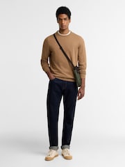 Barbour® Neutral Pima Cotton Crew Neck Sweater - Image 3 of 5