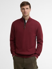 Barbour® Baumwoll-Strickpullover mit halbem Reißverschluss - Bild 1 von 5