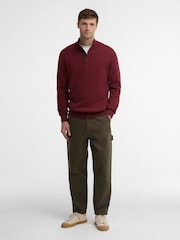 Barbour® Baumwoll-Strickpullover mit halbem Reißverschluss - Bild 2 von 5
