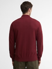 Barbour® Baumwoll-Strickpullover mit halbem Reißverschluss - Bild 3 von 5