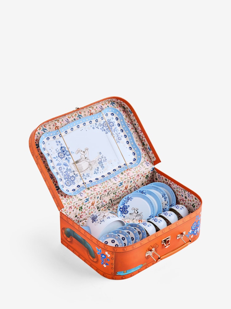 Cath Kidston Orange/White x Paddington Tin Toy Tea Set - Image 1 of 2 Cath Kidston Orange/White x Paddington Tin Toy Tea Set - Image 1 of 2