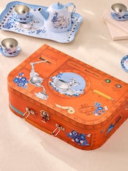 Cath Kidston x Wallace and Gromit Orange/Blue Tin Toy Tea Set - Image 5 of 7