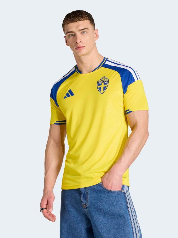 adidas Yellow Sweden 26 Home Jersey - Image 1 of 7