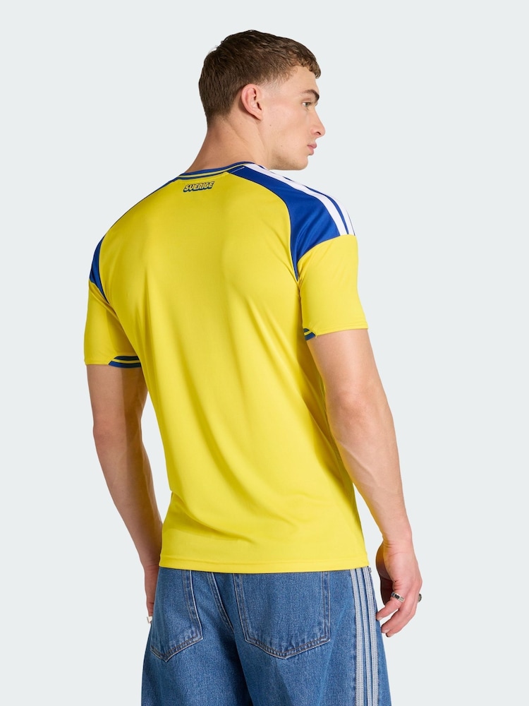 adidas Yellow Sweden 26 Home Jersey - Image 2 of 7