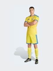 adidas Yellow Ukraine 26 Home Replica Jersey - Image 3 of 8