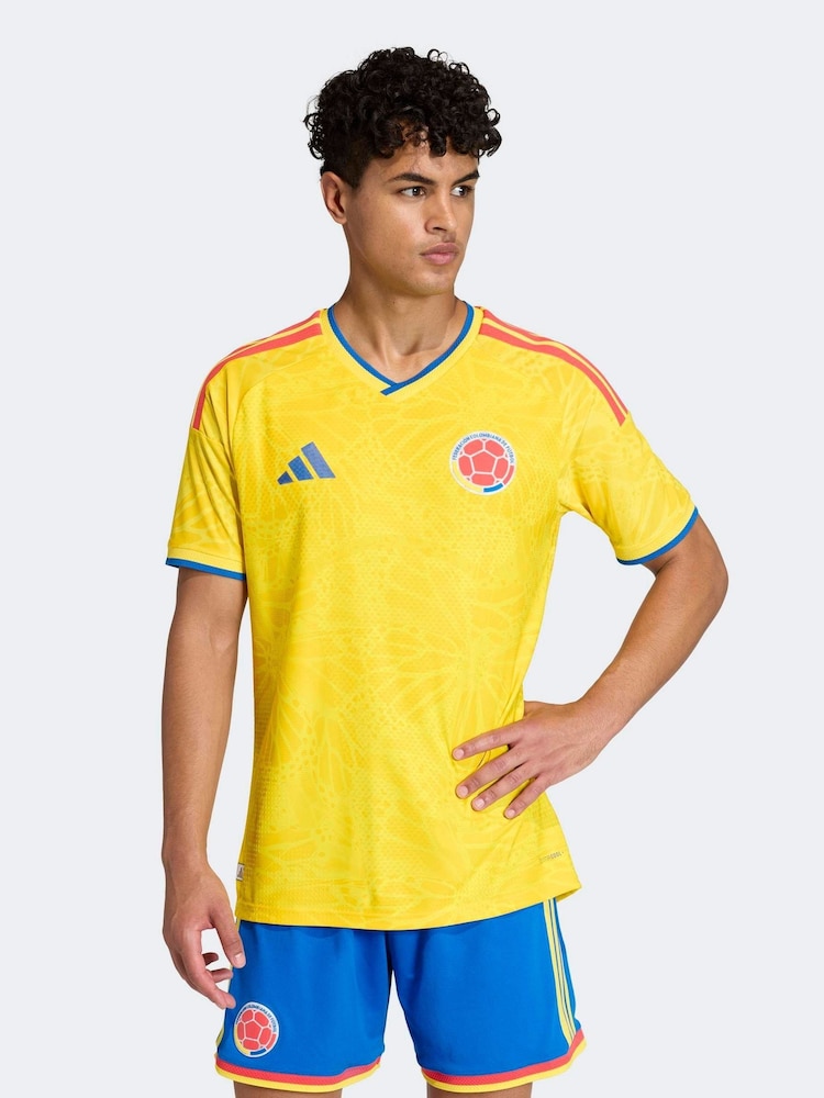 adidas Yellow Colombia 26 Home Authentic Jersey - Image 1 of 7