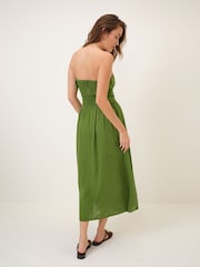 Nobodys Child Green Fia Midi Dress - Image 2 of 5