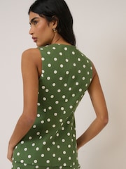 Nobodys Child Green Immy Longline Waistcoat - Image 2 of 5