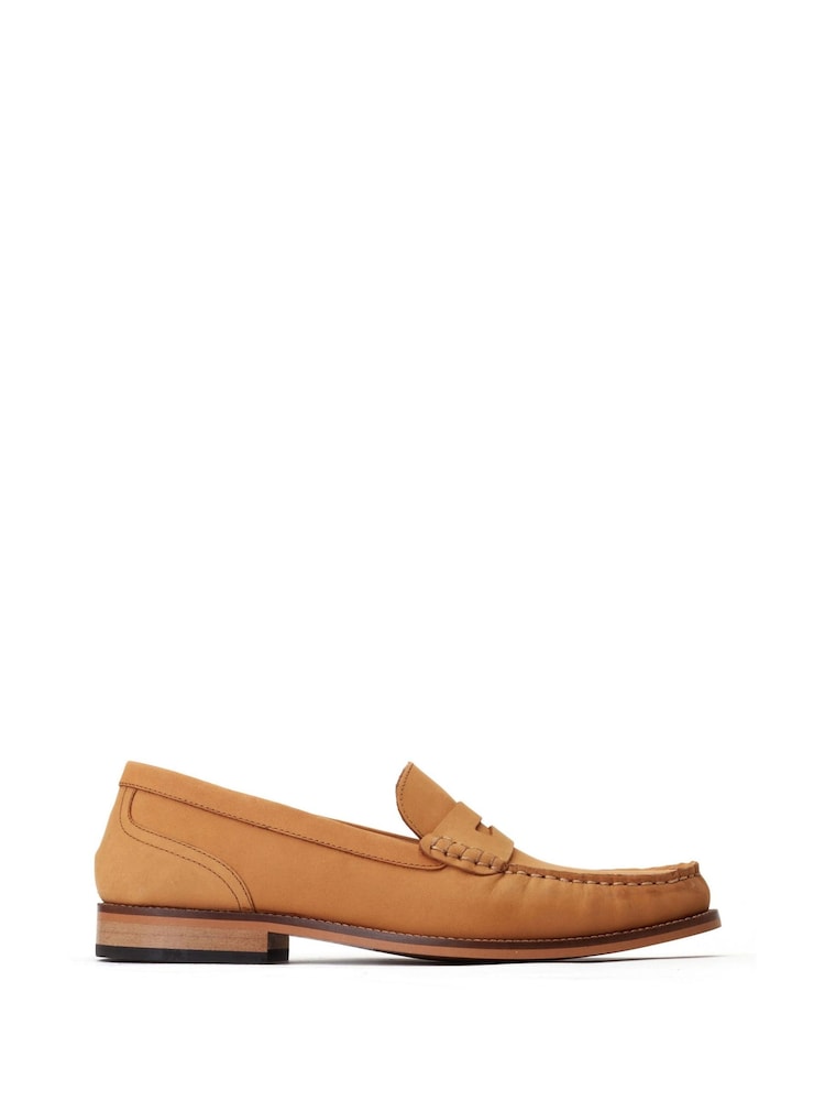 Base London Brown Garfield Penny Loafers - Image 1 of 5