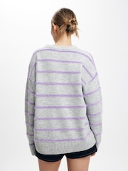 Cotton On Purple Luxe Crew Neck Jumper - Image 2 of 4
