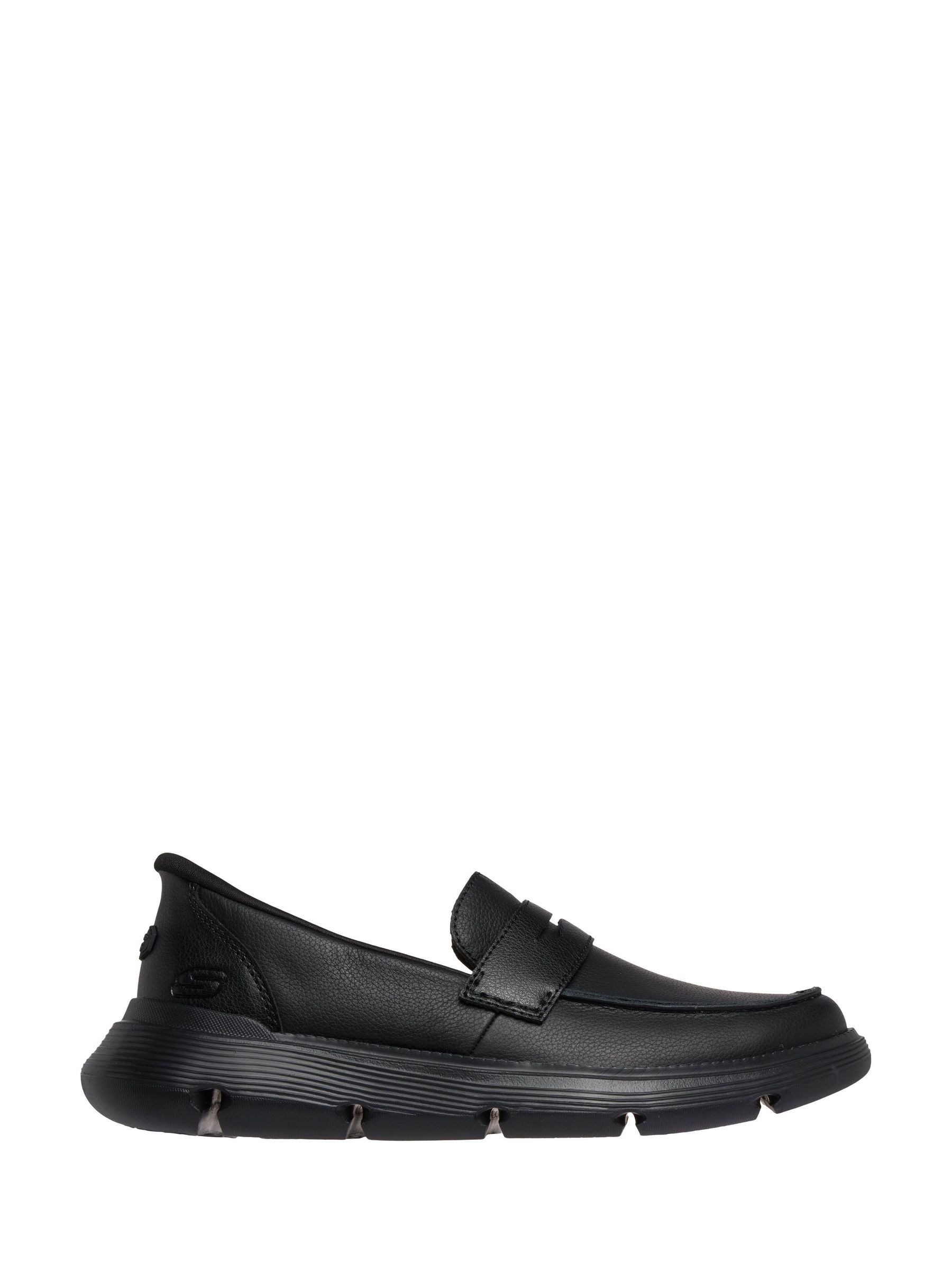 Skechers Men's Black Slip-Ins: Garza - Wyatt Shoes In Size 9 | Leather/Synthetic - Image 3