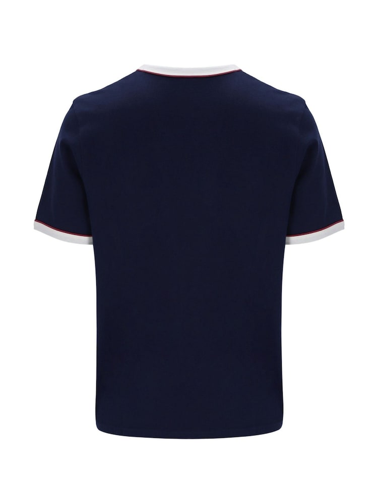 Fila Blue Rosario T-Shirt With Terry Stripes - Image 2 of 2