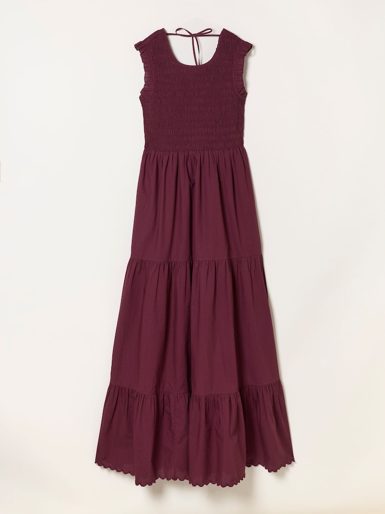 FatFace Anais Burgundy Red Maxi Dress - Image 1 of 1