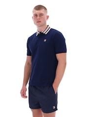 Fila Achillethree Button Heritage Tape Basic Polo Shirt - Image 3 of 6