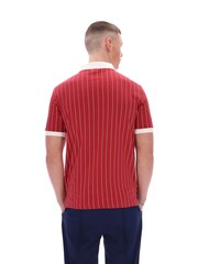 Fila Brown Bb1Classic Vintage Striped Polo Shirt - Image 4 of 6