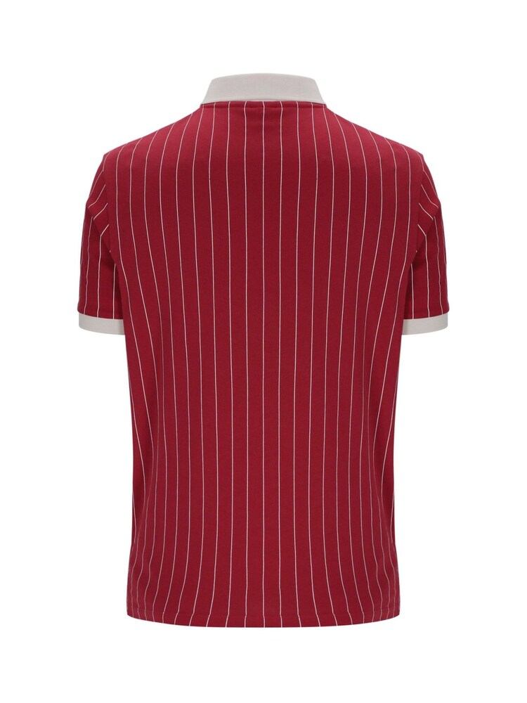 Fila Brown Bb1Classic Vintage Striped Polo Shirt - Image 6 of 6